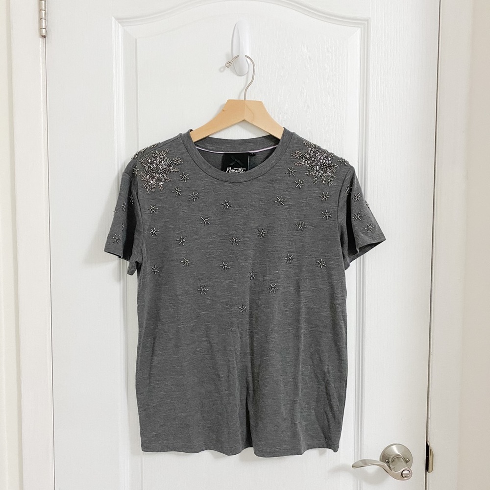 NANETTE Nanette Lenore Embellished Tee